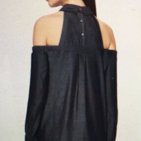 BCBG Denim button down dress with sleeves - Picture 2 of 2